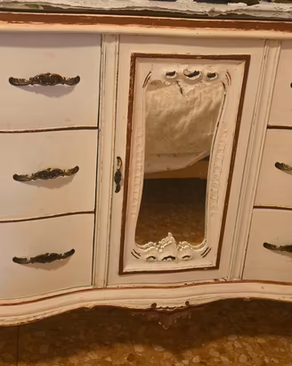 Comò D'Epoca Sagomato – Stile Shabby Chic