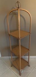 Mobiletto Mid-Century Boho Tiki Bamboo Stand, 1970