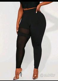 leggings shein taglie forti curvy vita alta