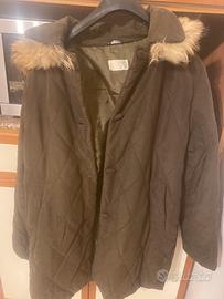 parka con cappuccio con pelliccia