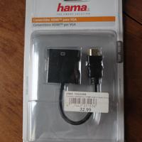 Connettore video Adattatore HDMI-VGA Nero Hama 000