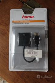 Connettore video Adattatore HDMI-VGA Nero Hama 000