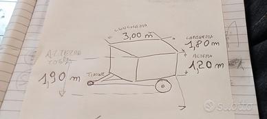 rimorchio agricolo, non omologato per strada