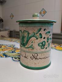 Biscottiera in ceramica Deruta 