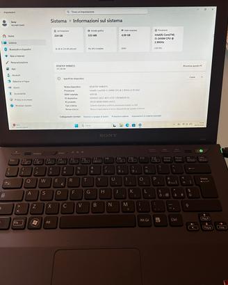 Notebook Sony VPCSB1X9E