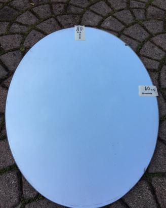 Specchio ovale senza cornice 80x60cm