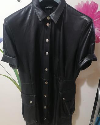 Abito Donna Tally Weijl,in Ecopelle,Con colletto a