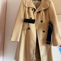 Cappotto beige con cintura