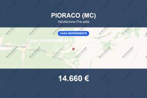 Immobile in asta di 9 m² con box auto a Pioraco
