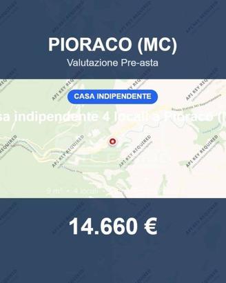 Immobile in asta di 9 m² con box auto a Pioraco