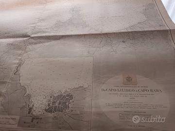 Carta Nautica  Costa Settentrionale  di Sici