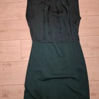 Vestito abito tubino verde taglia m