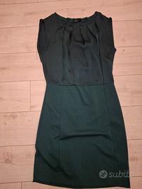 Vestito abito tubino verde taglia m