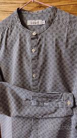 Camicia Conbipel azzurra - S - texture a quadri