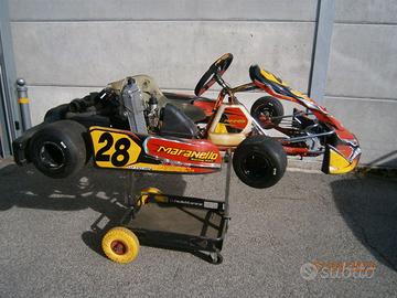 n.2 kart 125 rotax monomarcia con carrello