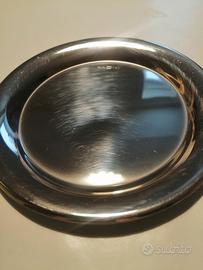 piattino sottobottiglia in acciaio inox 