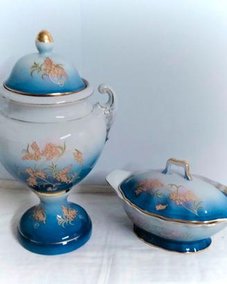 Grande Vaso Coppa epoca Porcellana Pâte Limoges