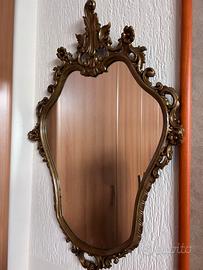 Specchio barocco restaurato - cornice oro anticato