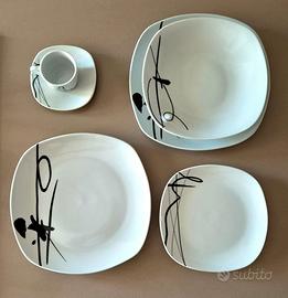 Servizio Piatti Design 31 pz NUOVO in Porcellana
