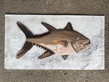 Tuna Wood Art - Quadro Pesce in Legno 81x44cm