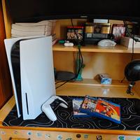  PS5 NUOVA con lettore disco + SCATOLA +3 giochi 