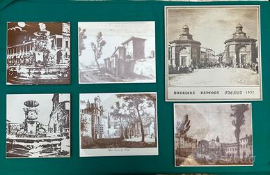 SET 6 PIASTRELLE IN CERAMICA - CITTA' DI FAENZA