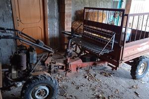 Motozappa con rimorchio