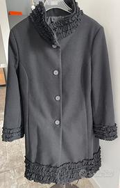 Cappotto lana nero donna Rinascimento