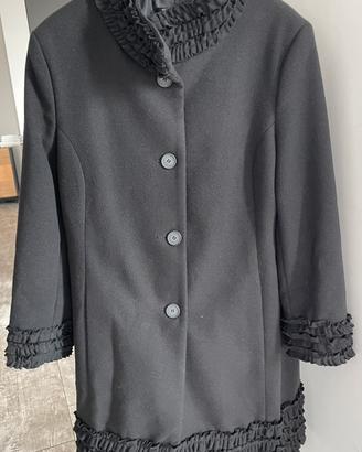 Cappotto lana nero donna Rinascimento