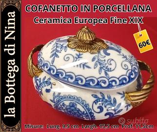 Cofanetto Porcellana Neundorf Onion Pattern Bronzo