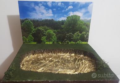 Diorama Transformers G1 Lago Dorato scala vintage