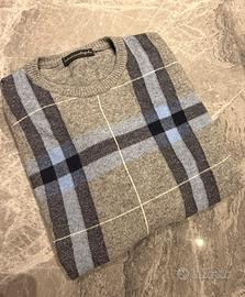 Maglione a quadri Industriecologiche taglia L