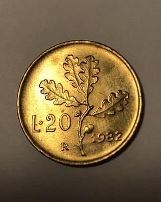Moneta 20 Lire 1982