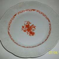Meissen servizio 46 piatti dec. rosso corallo indi