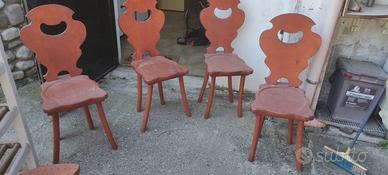 Sedie rustiche
