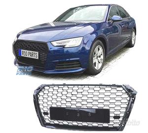 GRIGLIA AUDI A4 B9 15-19 LOOK RS4 PDC NERO LUCIDO