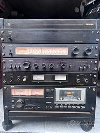 Impianto stereo anno 70 - Philips Tulipano Nero