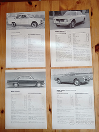 Schede tecniche Alfa Romeo Giulia e 2600