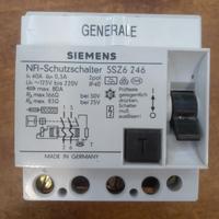 Differenziale Siemens NFI-Schutzschalter 5SZ6-246