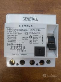Differenziale Siemens NFI-Schutzschalter 5SZ6-246