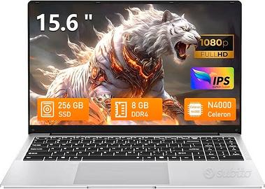 Notebook Tunhail 15,6 pollici come nuovo