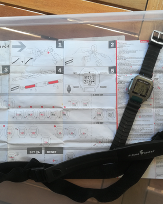 Orologio CARDIOFREQUENZIMETRO con SENSORE SIGMA