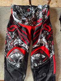 Pantaloni Motocross Scott 250 Series rosso nero