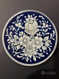 Piatto da parete in ceramica dipinto a mano