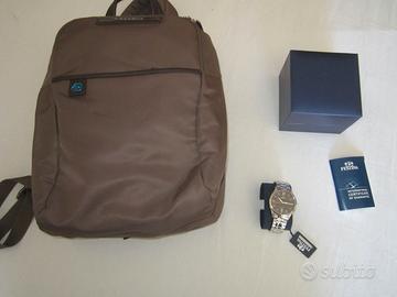 ZAINO-PIQUADRO LINEA-3+OROLOGIO FESTINA CLAS-METAL