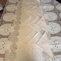 tovaglia di lino colore tè 