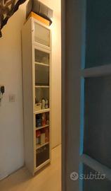 libreria billy 40 cm con ante in vetro