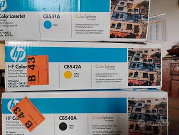 cartucce per stampante HP Laser Jet vari colori