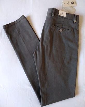 ZANELLA Pantalone NUOVO Originale in Cotone Grigio