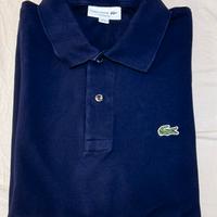 Polo Lacoste blu uomo